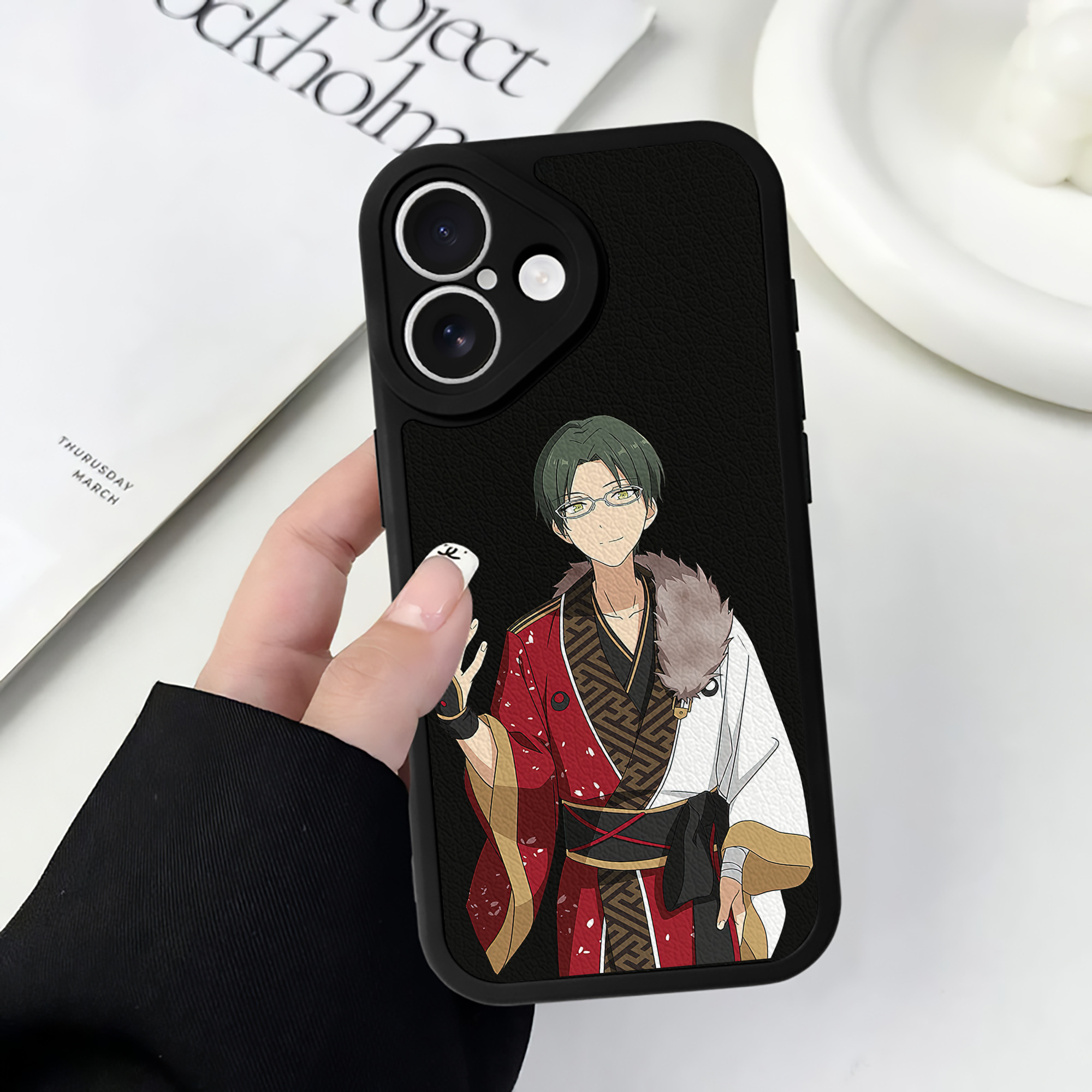（画像用） あんさんぶるスターズ! Ensemble Stars 【iPhone 16シリーズ対応】シリコンスマホケース（レザー調） 材質：シリコン